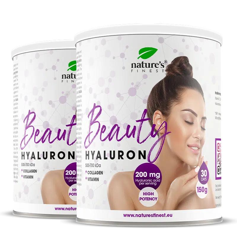 Beauty Hyaluron Box | 1+1 Zdarma | Hyaluronový nápoj | Redukuje vrásky | Zdraví a pružnost kůže | Anti-aging nápoje