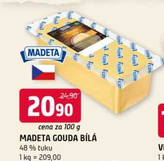 MADETA Gouda bílá 100 g 