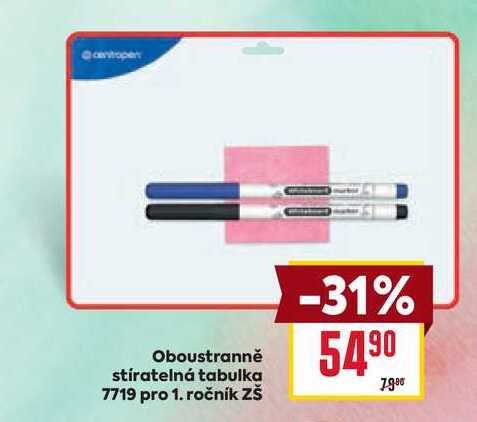 Oboustranně stíratelná tabulka 7719 pro 1. ročník ZŠ