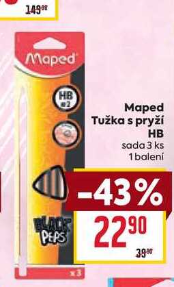 Maped Tužka s pryži HB sada 3 ks 1 balení