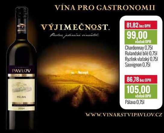Vinařství Pavlov 0,75l