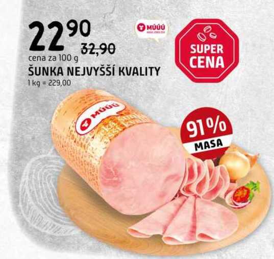 Šunka nejvyšší kvality 100 g