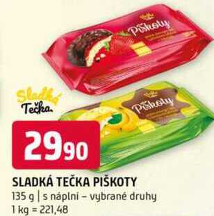 SLADKÁ TEČKA PIŠKOTY 135 g