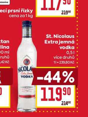 St. Nicolaus Extra jemná vodka 0,5l