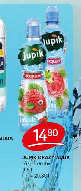 JUPÍK CRAZY AQUA různé druhy 0,5l