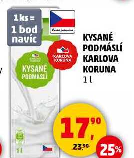 KYSANÉ PODMÁSLÍ KORUNA KARLOVA KORUNA, 1 L 