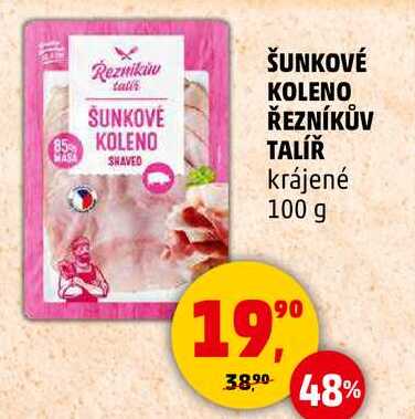 ŠUNKOVÉ KOLENO ŘEZNÍKŮV TALÍŘ krájené, 100 g 