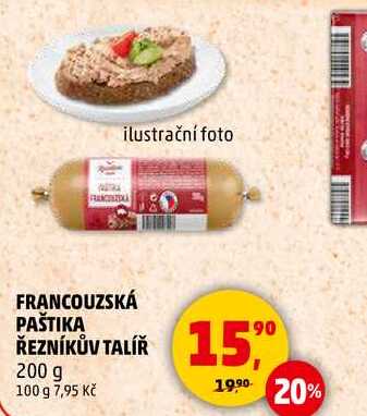 FRANCOUZSKÁ PAŠTIKA ŘEZNÍKŮV TALÍŘ, 200 g 