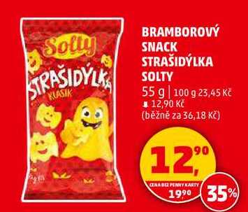 BRAMBOROVÝ SNACK STRAŠIDÝLKA SOLTY, 55 g  