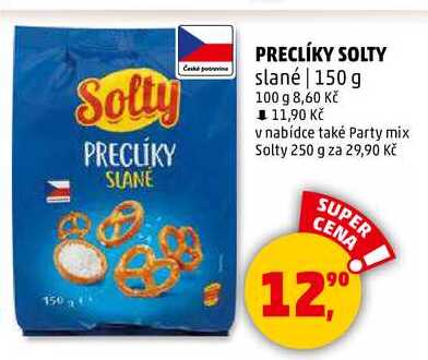 PRECLÍKY SOLTY slané, 150 g 