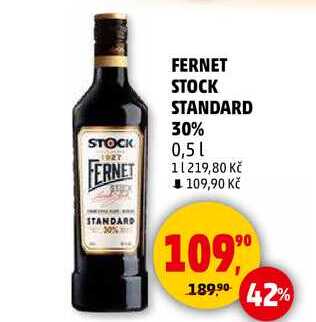 FERNET STOCK STANDARD 30%, 0,5 l