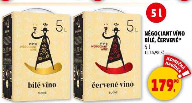 NÉGOCIANT VÍNO BÍLÉ, 5 l