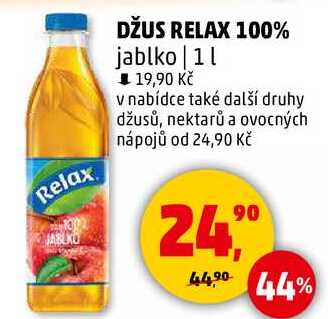 DŽUS RELAX 100% jablko, 1 l 