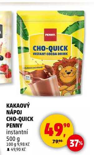 KAKAOVÝ NÁPOJ CHO-QUICK PENNY instantní, 500 g 