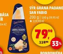SÝR GRANA PADANO SAN FABIO, 200 g  