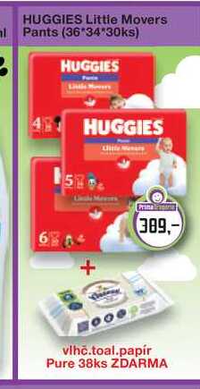 HUGGIES Little Movers Pants (36*34*30ks)