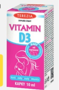 TEREZIA VITAMIN D3 BABY 400 IU KAPKY 10 ml