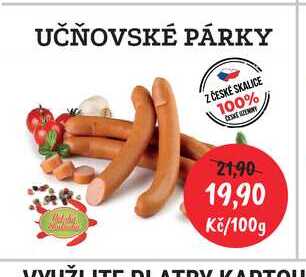 UČŇOVSKÉ PÁRKY 100g 