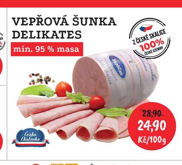 VEPŘOVÁ ŠUNKA DELIKATES I100g 