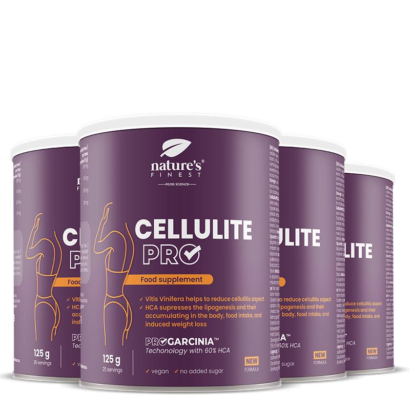 100% Cellulite PRO® od Nature's Finest | Nápoj na redukci celulitidy | Balení 4 kusů