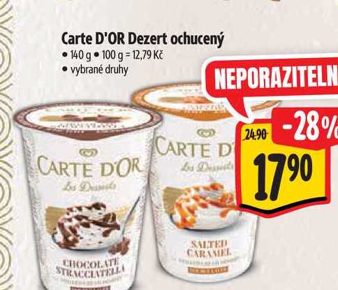 Carte D'OR Dezert ochucený   140 g  