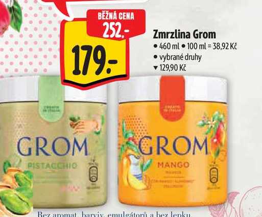   Zmrzlina Grom  460 ml  