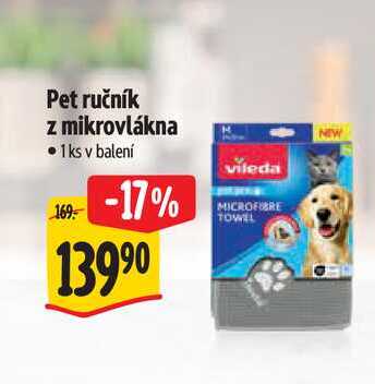 Pet ručník z mikrovlákna  1 ks