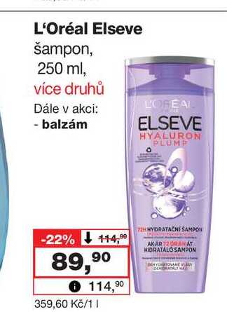 L'Oréal Elseve šampon, 250 ml