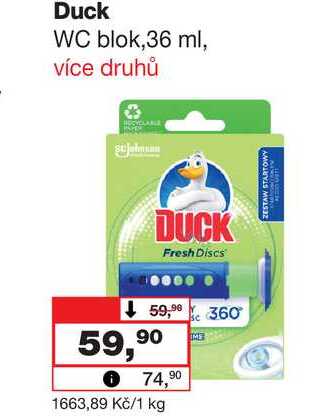 Duck WC blok,36 ml