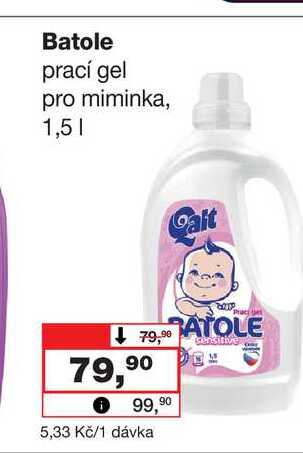 Batole prací gel pro miminka, 1,5l