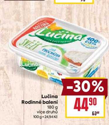 Lučina Rodinné balení 180 g 