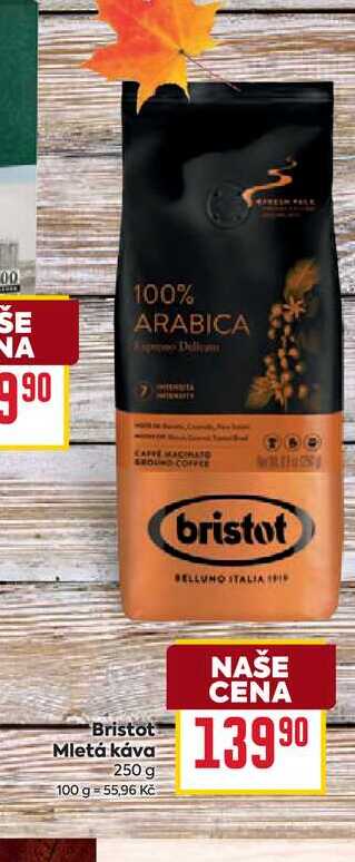 Bristot Mletá káva 250 g