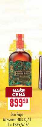 Don Papa Masskarra 40% 0,7l