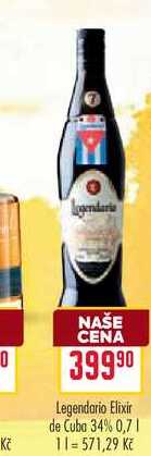Legendario Elixir de Cuba 34% 0,7l