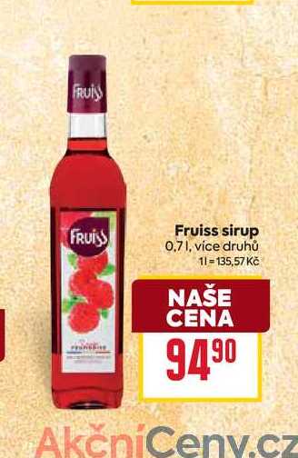 Fruiss sirup 0,7l