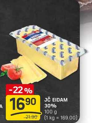 JČ EIDAM 30% 100 g