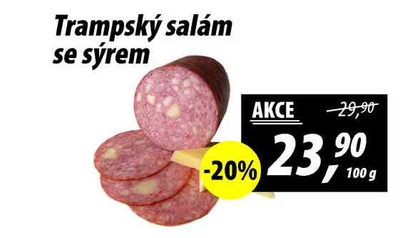 Trampský salám se sýrem, 100 g