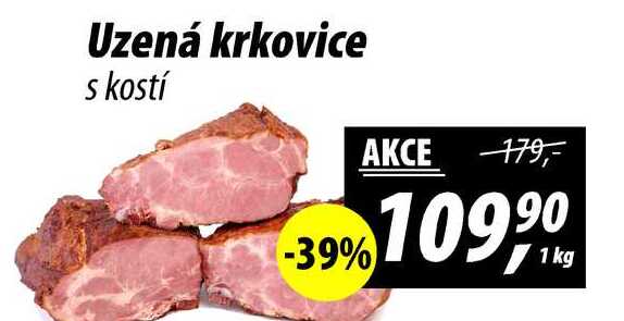 Uzená krkovice s kostí, 1 kg