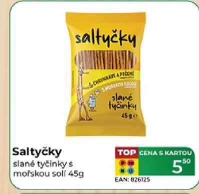 Saltyčky slané tyčinky s mořskou soli 45g  