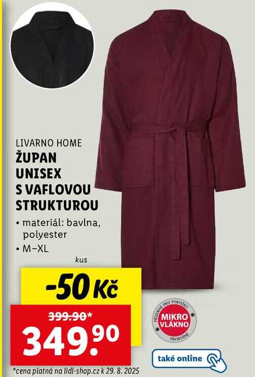 ŽUPAN UNISEX S VAFLOVOU STRUKTUROU