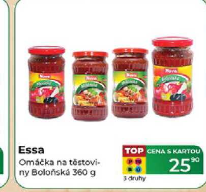 Essa Omáčka na těstovi- ny Boloňská 360 g 