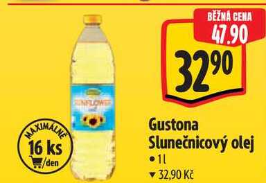 Gustona Slunečnicový olej, 1 l