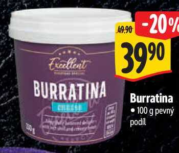 Burratina, 100 g pevný podíl 