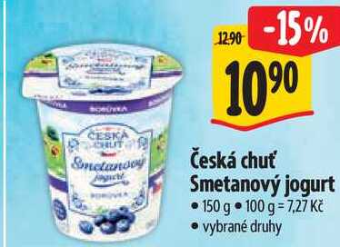Česká chuť Smetanový jogurt, 150 g 