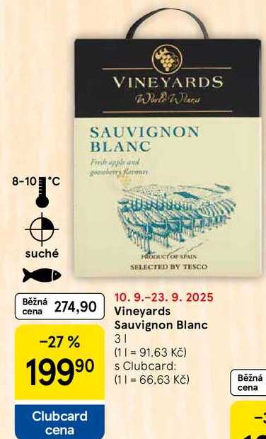 Vineyards Sauvignon Blanc, 3 l 