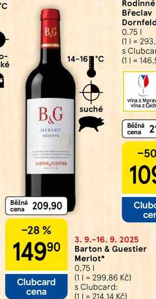 Barton & Guestier Merlot, 0.75 l