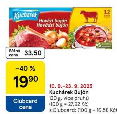 Kuchárek Bujón, 120 g, více druhů