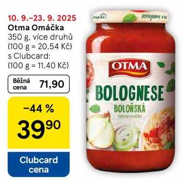 Otma Omáčka, 350 g, více druhů  
