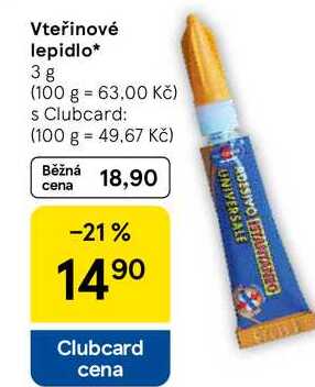 Vteřinové lepidlo, 3 g  