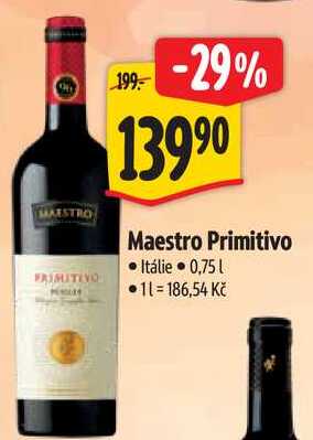 Maestro Primitivo, 0,75 l